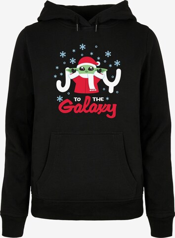 ABSOLUTE CULT Sweatshirt 'The Mandalorian - Joy To The Galaxy' in Black: front