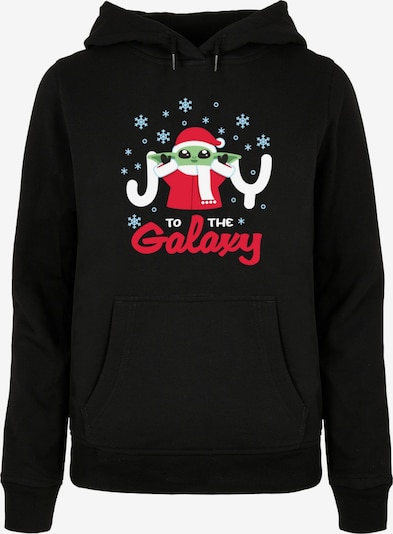 ABSOLUTE CULT Sweatshirt 'The Mandalorian - Joy To The Galaxy' in rot / schwarz / weiß, Produktansicht