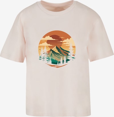 F4NT4STIC T-Shirt 'Sonnenuntergang Berglandschaft' in mischfarben / pastellpink, Produktansicht