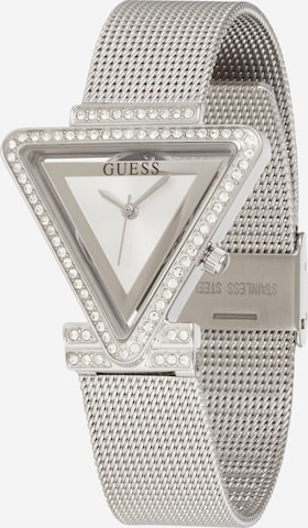 GUESS Аналоговые часы в Серебристый: спереди