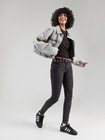 Calvin Klein Jeans Skinny Džínsy 'MID RISE SKINNY' - Čierna