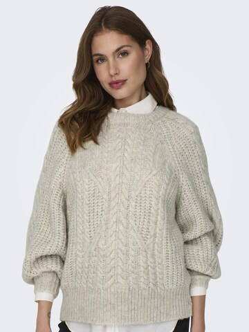 ONLY - Pullover 'CHUNKY' em bege