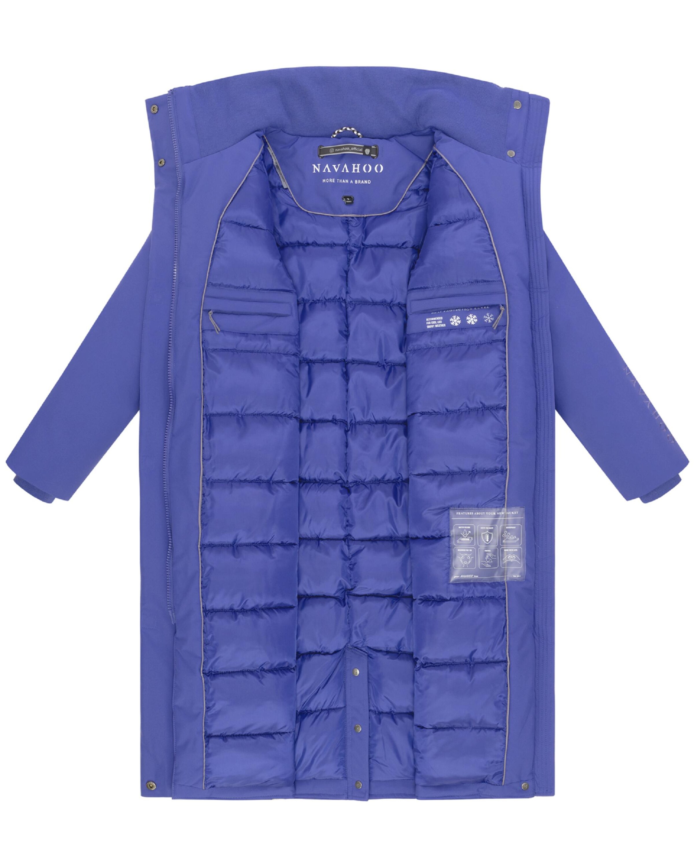 NAVAHOO Winter coat 'Traumblüte 14' in Purple