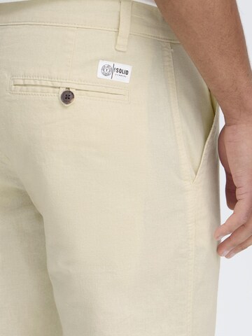 !Solid Regular Trousers 'Loran' in Beige