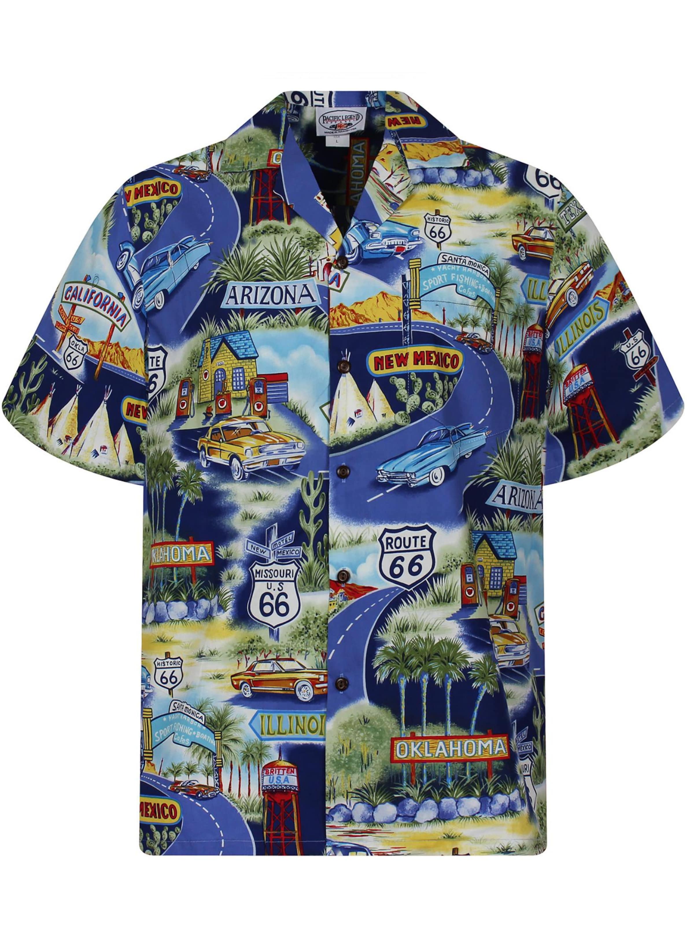 Pacific Legend Regular Fit Hemd 'Breite Straße'‌‌‌‌‌‌‌‌ in Blau: Vorderseite