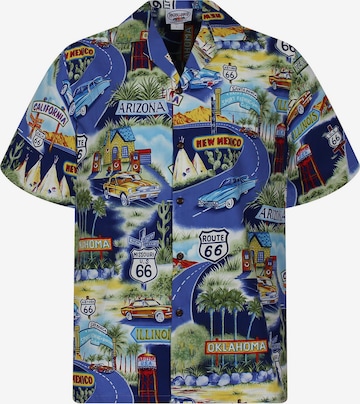 Pacific Legend Button Up Shirt 'Breite Straße' in Blue: front
