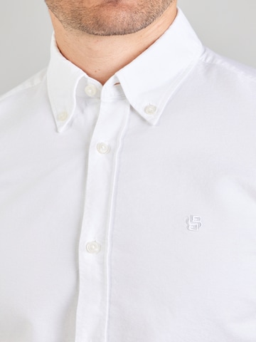 BOSS Slim fit Poslovna srajca 'H-ROAN' | bela barva