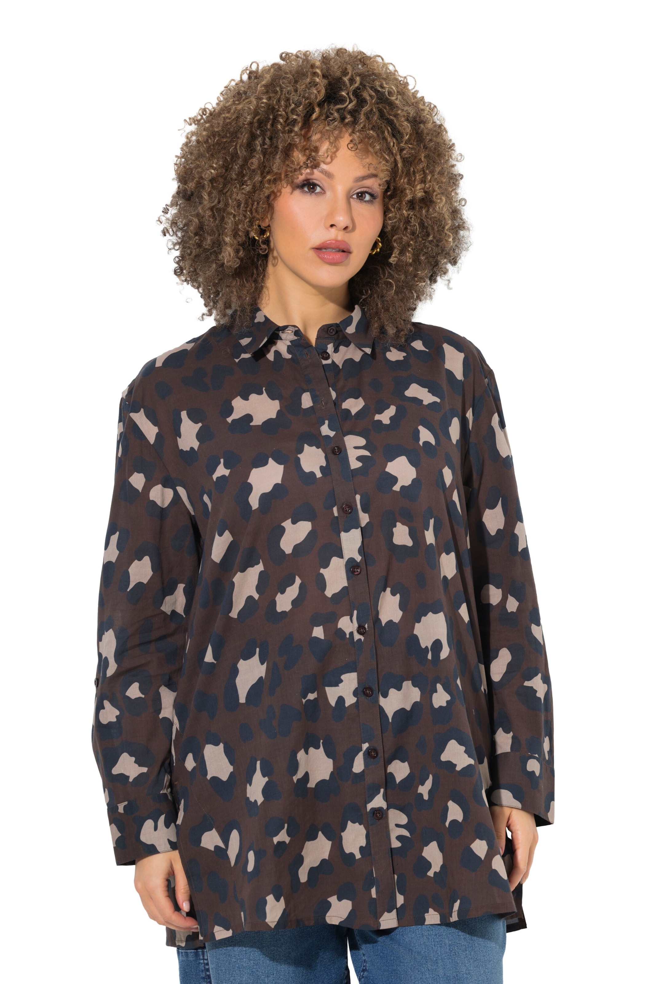 Ulla Popken Blouse in Brown: front