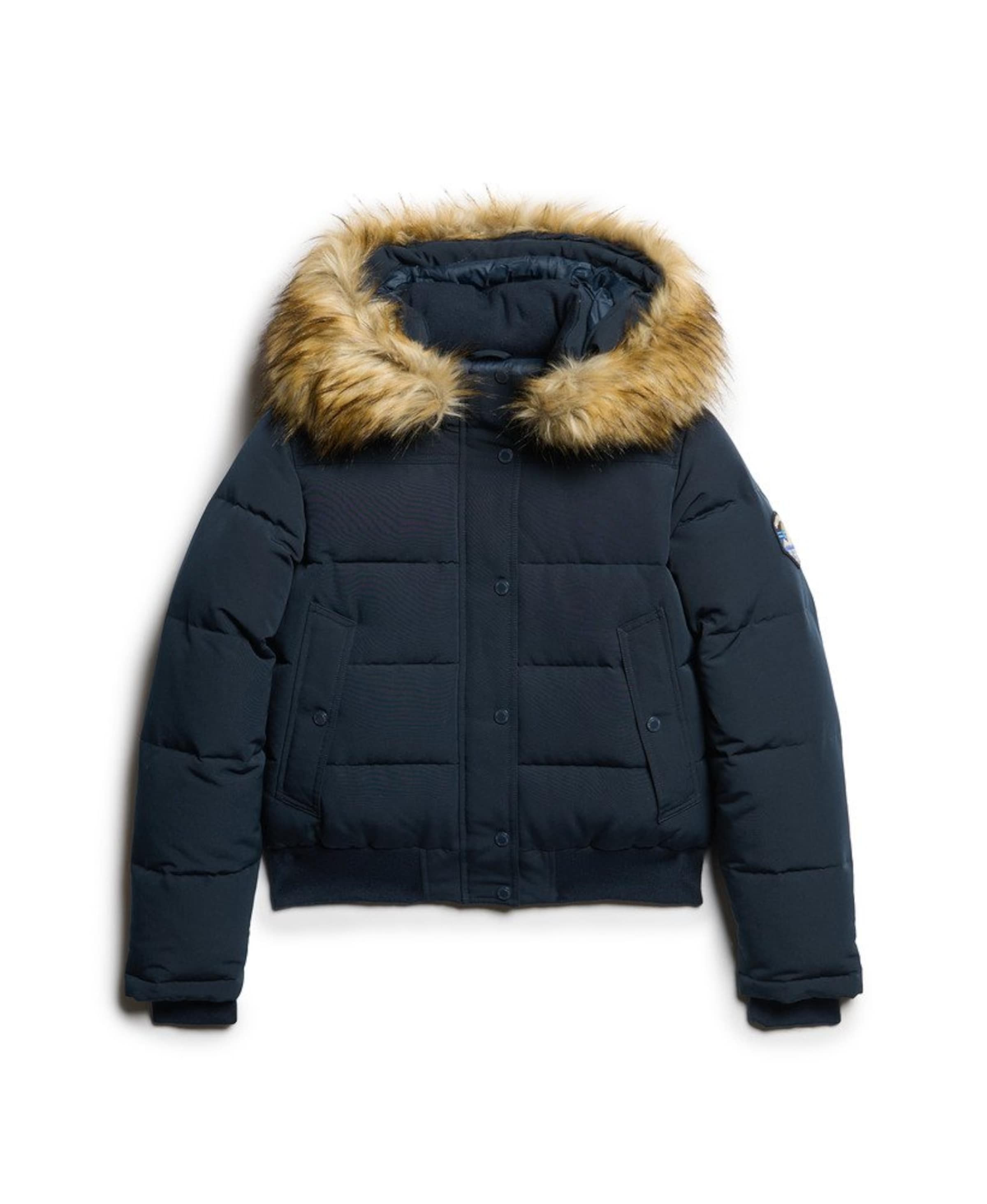 Black superdry coat sale