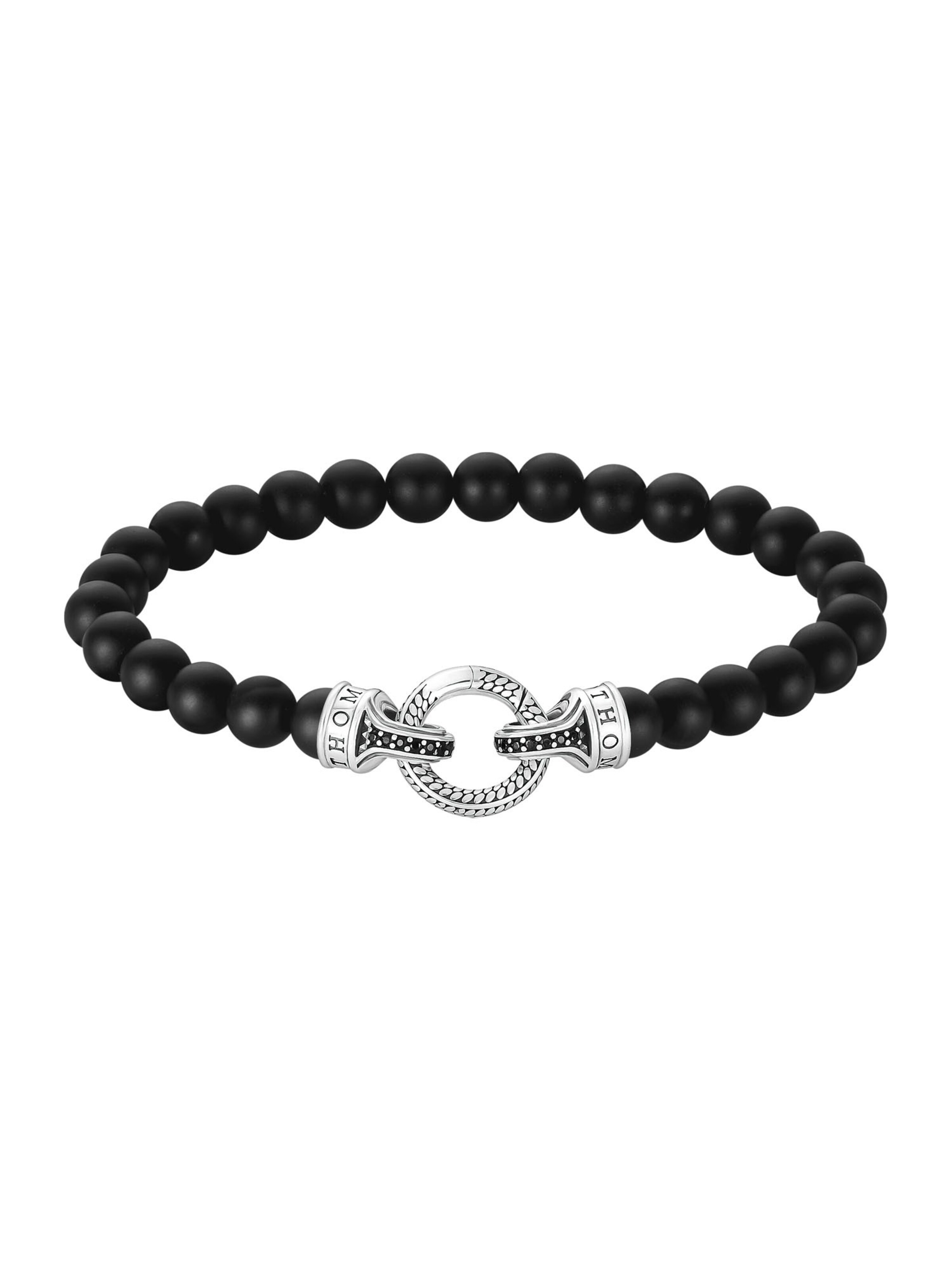 Thomas Sabo Armband in schwarz / silber, Produktansicht