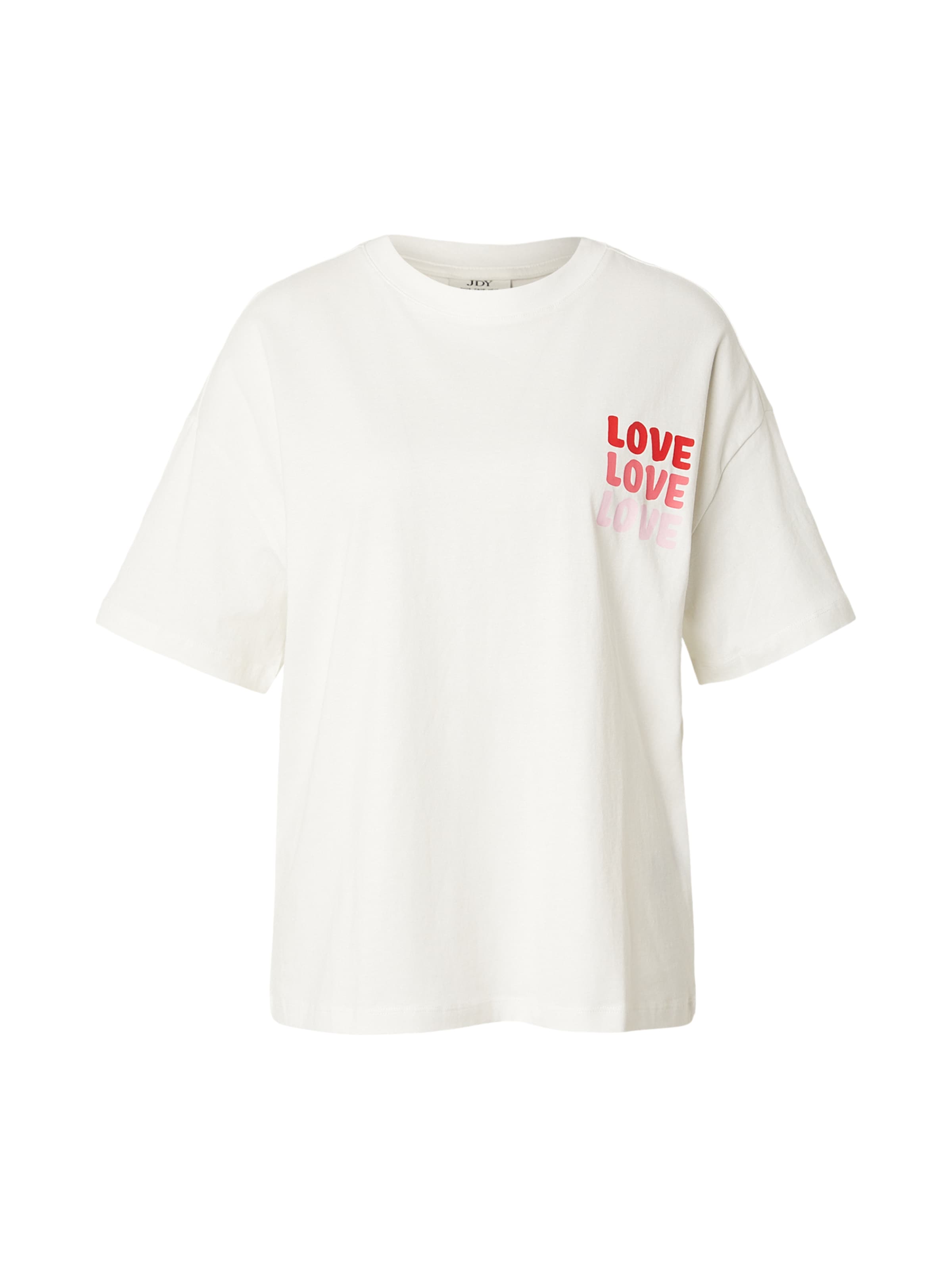 JDY Μπλουζάκι 'JDYCARLA' σε ρόδινο / σμέουρο / κόκκινο / λευκό, Άποψη προϊόντος