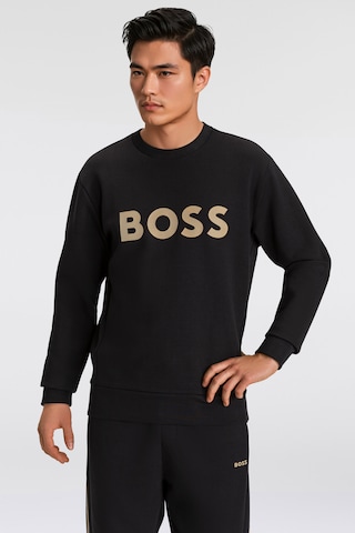 BOSS Sweatshirt in Schwarz: Vorderseite