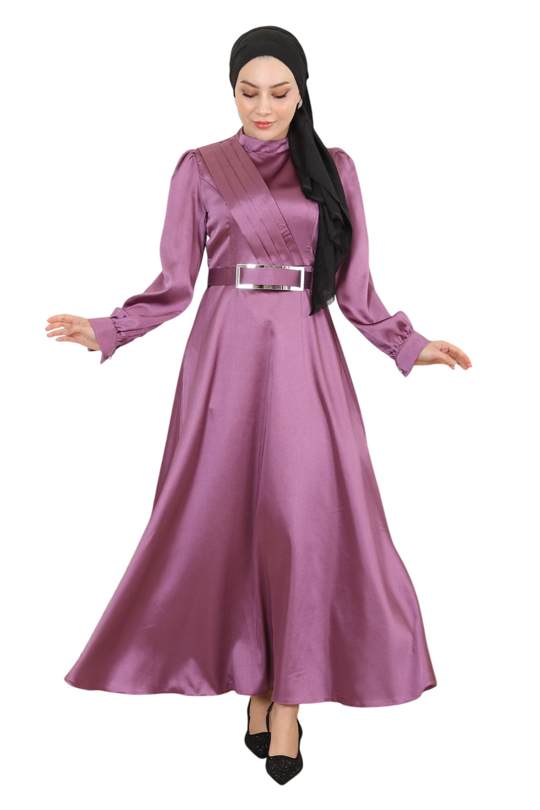 MODAMIHRAM Evening Dress in Pink: front
