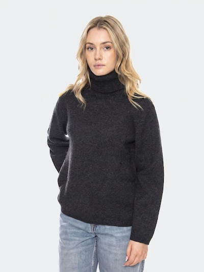 elvine Trui 'Erelin Linen Charcoal -- Women's Turtleneck Grey Women's' in XS in de kleur Grijs, Productweergave