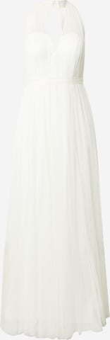 STAR NIGHT Evening Dress in White: front