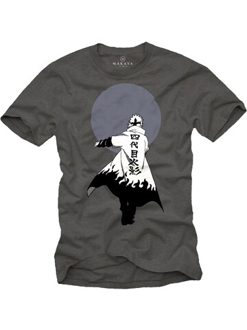 MAKAYA Shirt 'Ninja' in Grey: front
