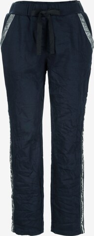 MIAMODA Slim fit Pants in Blue: front