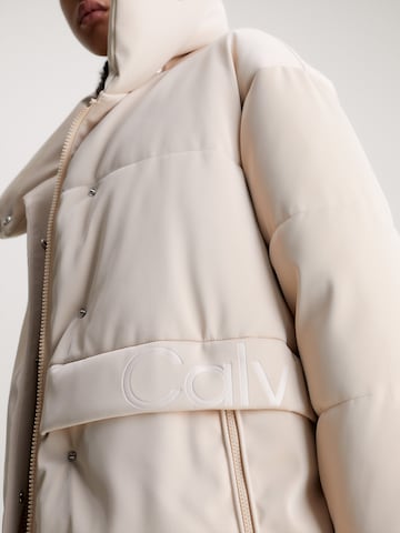 Calvin Klein Jeans Winter Coat in Beige