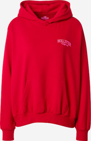 Sweat-shirt HOLLISTER en rouge : devant