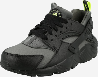 Nike Sportswear Trampki 'HUARACHE RUN GS' w kolorze ciemnoszary / neonowa zieleń / czarnym, Podgląd produktu