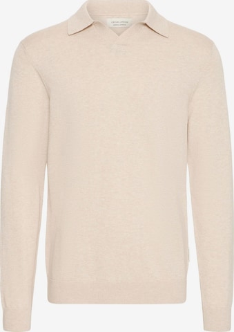 Pull-over ' CFBells ' Casual Friday en beige : devant
