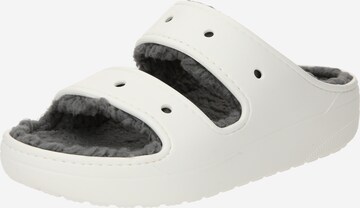 Zoccoletto 'Classic Cozzzy' di Crocs in bianco: frontale