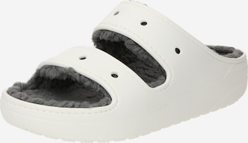 Crocs - Sapato aberto 'Classic Cozzzy' em branco: frente