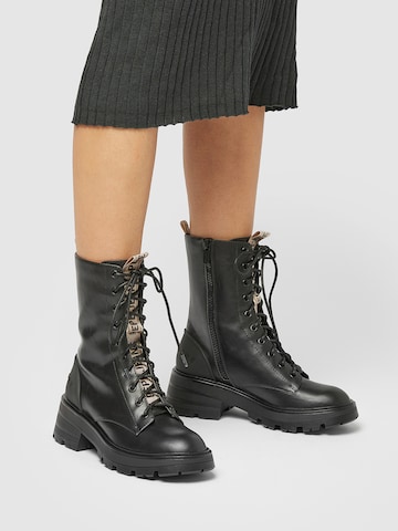 Pepe Jeans Lace-Up Ankle Boots 'SODA BLOCK' in Black: front