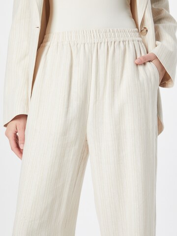 NA-KD Loose fit Trousers in White