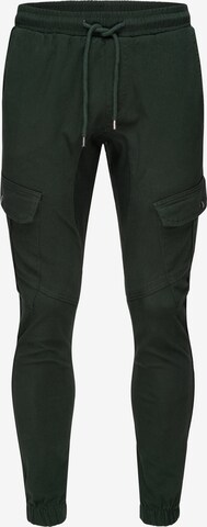 Rock Creek Tapered Cargo Pants in Green: front