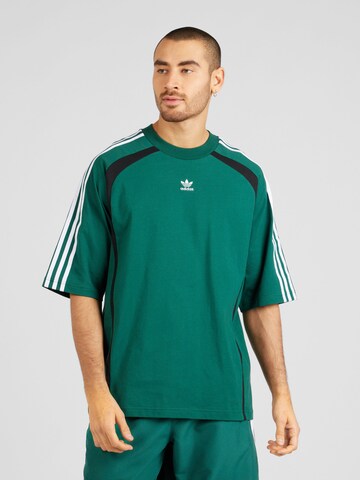 ADIDAS ORIGINALS Тениска в зелено: отпред