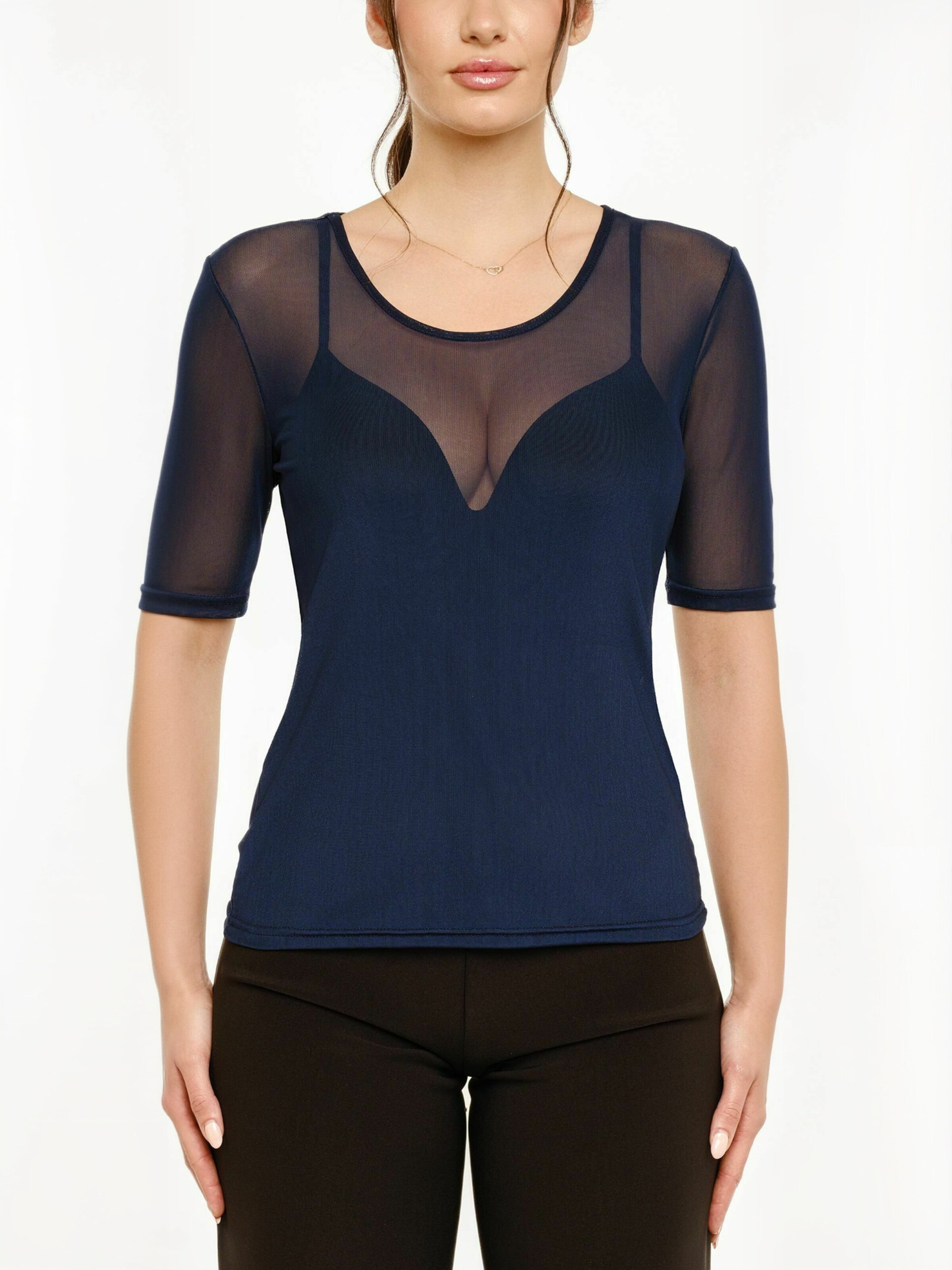 Liberte Essentiel Top ' MESH ' w kolorze niebieski