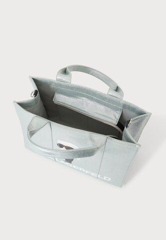 Borsa a mano 'IKON' di Karl Lagerfeld in argento