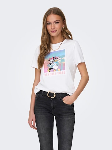 ONLY Shirt 'DISNEY' in White: front
