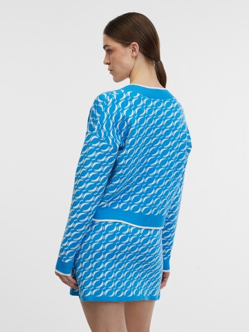 Orsay Knit Cardigan in Blue