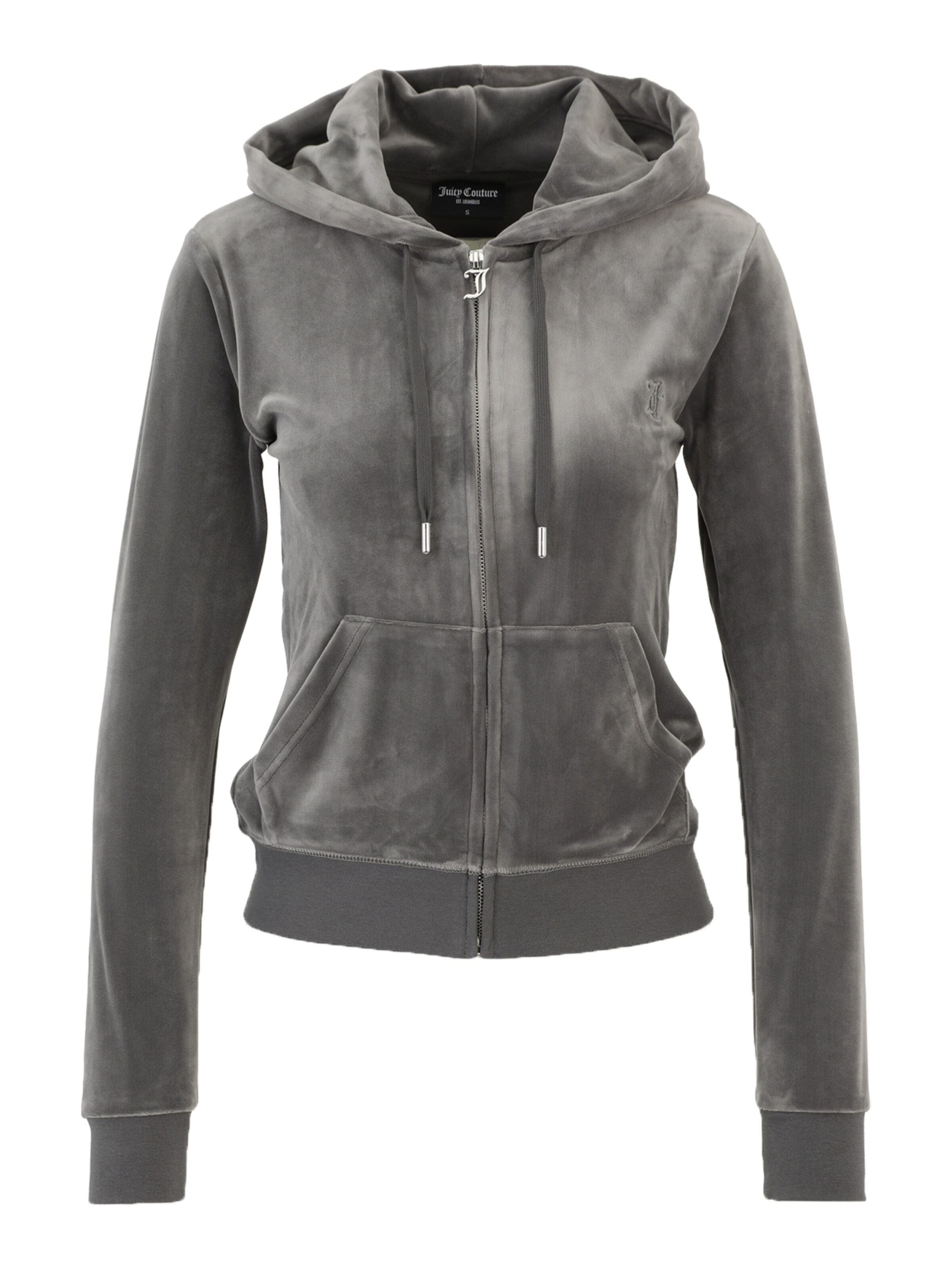 Juicy Couture Tall Sweatjacke 'ROBERTSON' in Grau: Vorderseite