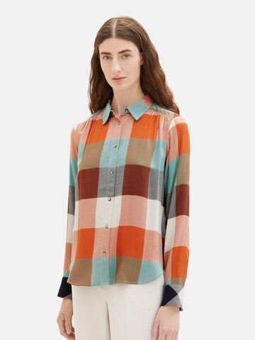 TOM TAILOR Bluse in Mischfarben