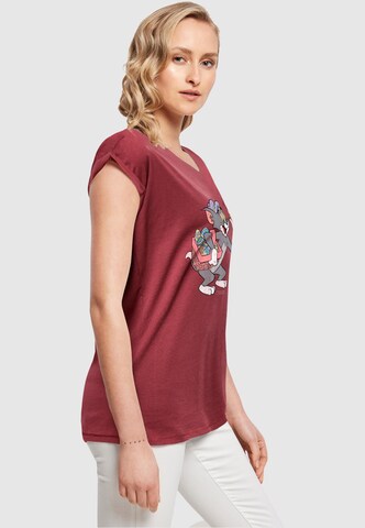 T-shirt 'Tom and Jerry - Tom Egg Hunt' ABSOLUTE CULT en rouge