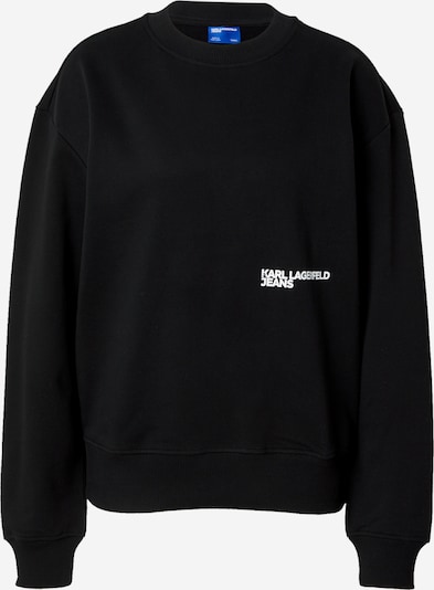 Megztinis be užsegimo iš KARL LAGERFELD JEANS, spalva – juoda / balta, Prekių apžvalga