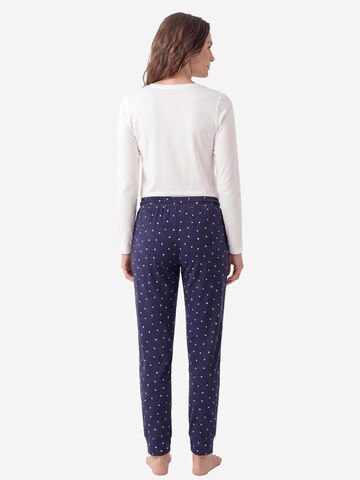 SCHIESSER Pajama 'Mix & Relax' in Blue