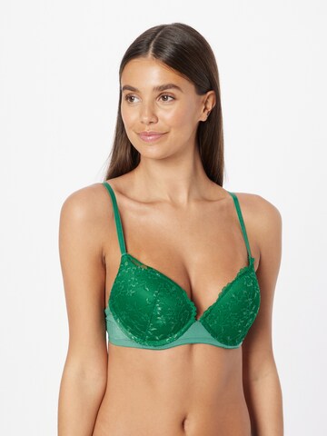 Misspap Push-up Bra in Green: front