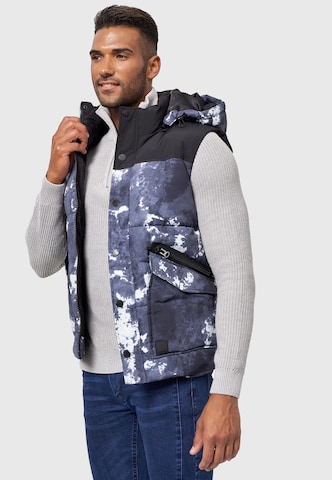 INDICODE JEANS Bodywarmer ' Simmons ' in Blauw: voorkant