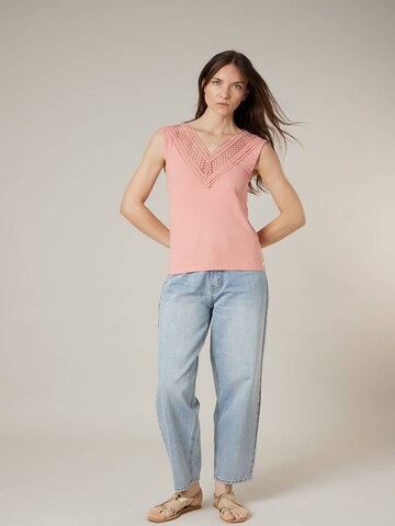 Deeluxe Top 'YALINA' in Roze: voorkant