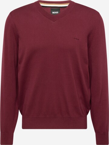 BOSS Sweater 'Pacello' in Red: front