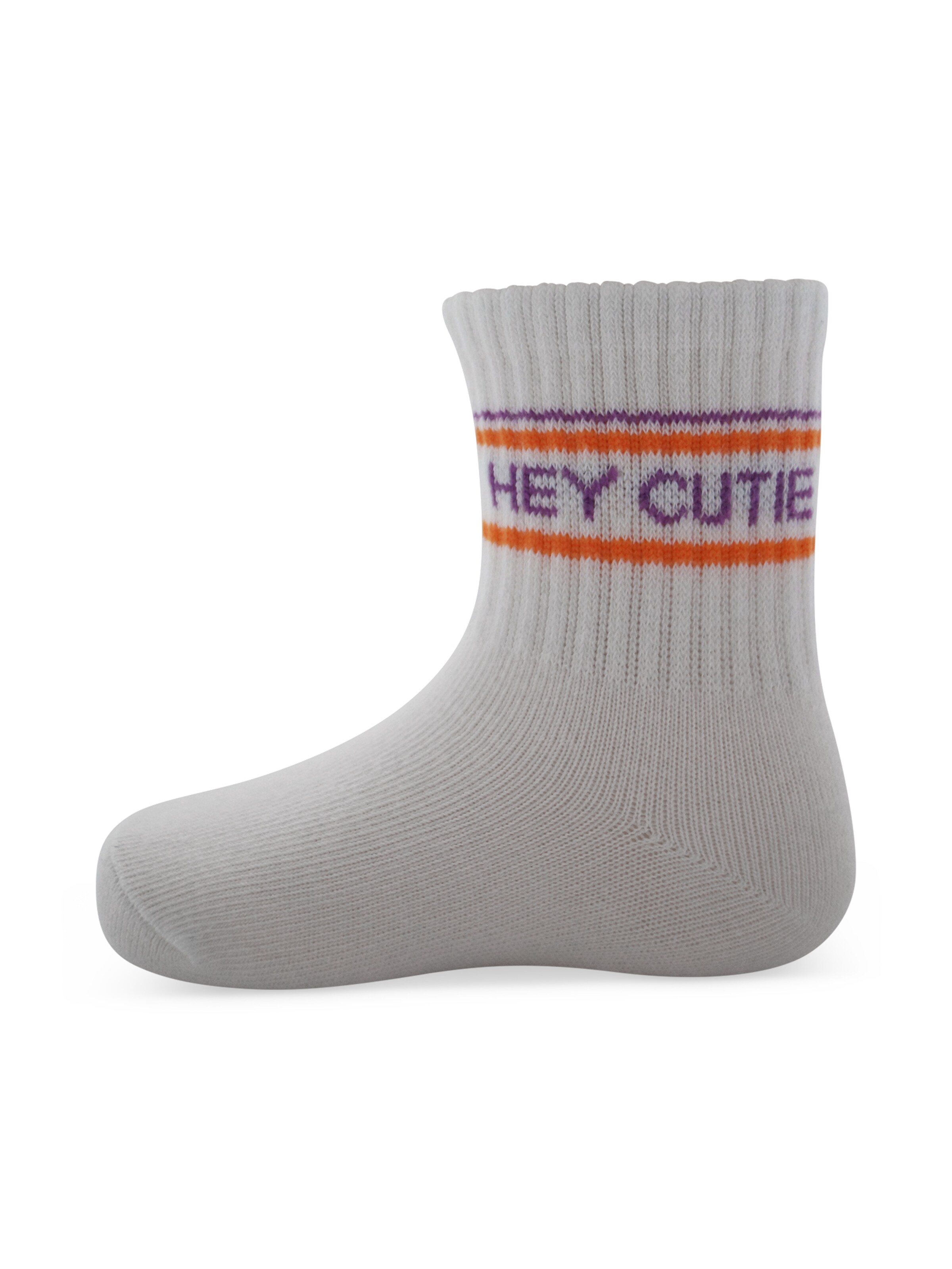 Pippa & Piet Socks 'Hey Cutie' in White
