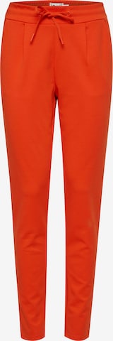 Pantalon 'KATE' ICHI en orange : devant