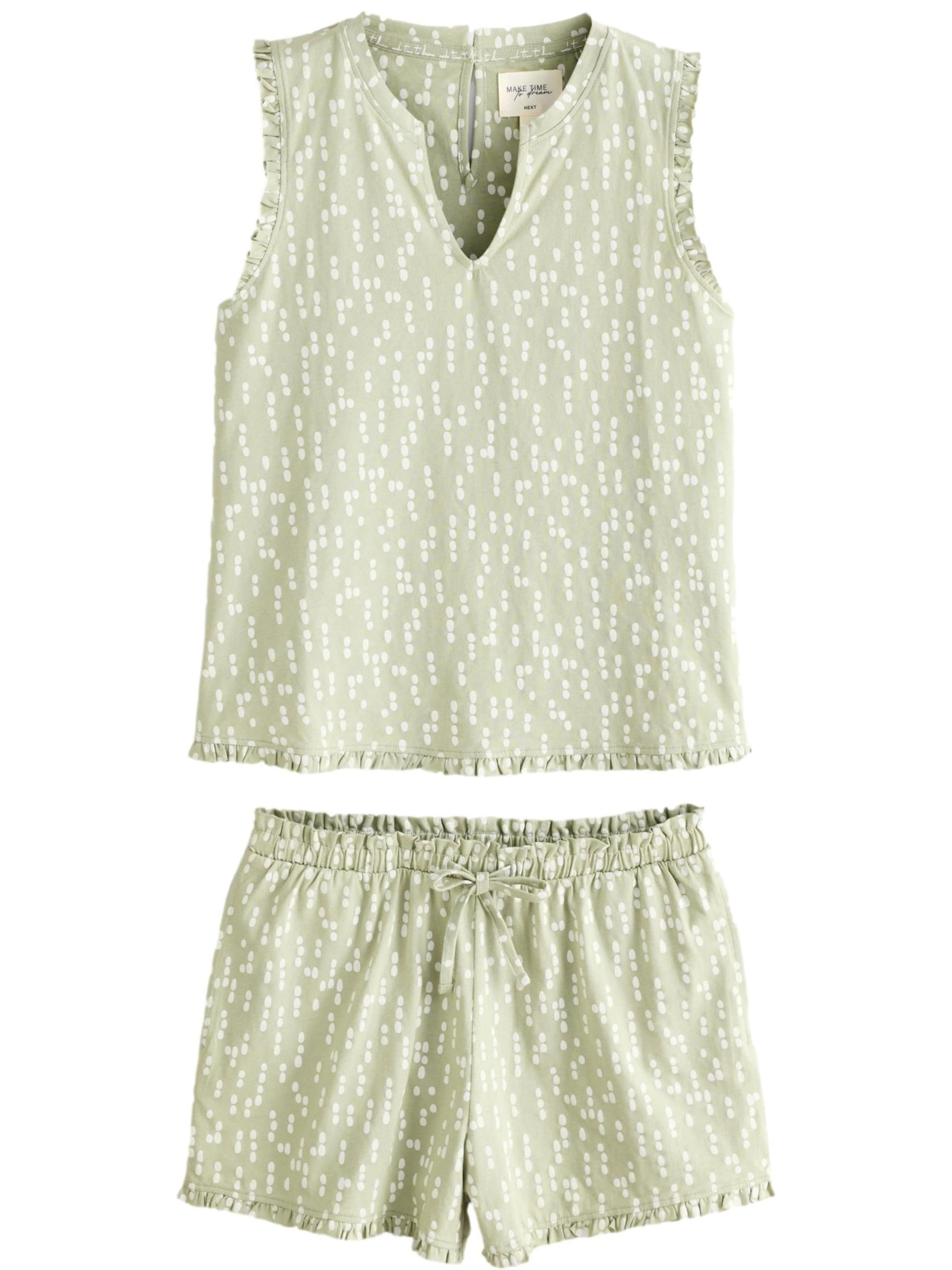 Next Kratke hlače za spanje | zelena barva: sprednja stran