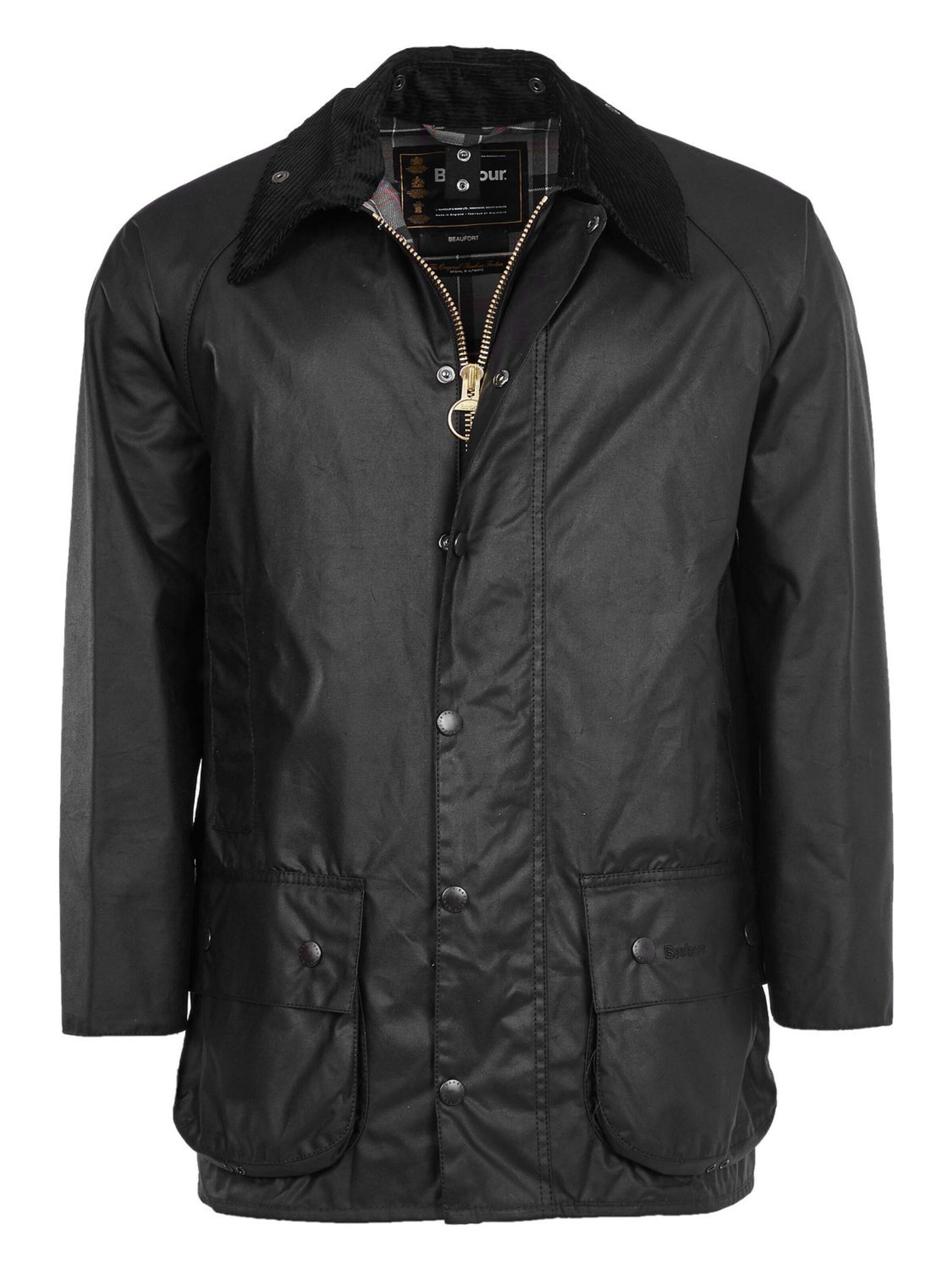 Barbour Tussenjas 'Beaufort' in L in de kleur Zwart, Productweergave