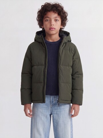 Jack & Jones Junior Winter Jacket 'JJGALAXY' in Green: front