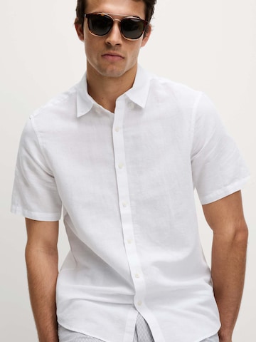 Coupe regular Chemise Marks & Spencer en blanc : devant